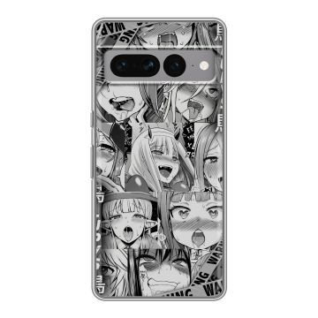 Силиконовый чехол на Google Pixel 7 Pro с принтом Ahegao Ахегао Аниме Силиконовый чехол на Google Pixel 7 Pro с принтом Ahegao Ахегао Аниме