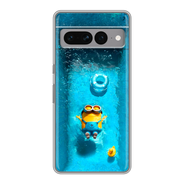 Силиконовый чехол на Google Pixel 7 Pro с принтом Миньоны Силиконовый чехол на Google Pixel 7 Pro с принтом Миньоны