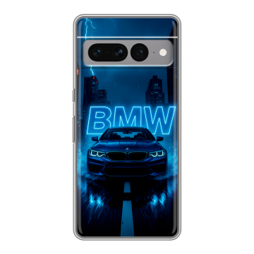 Силиконовый чехол на Google Pixel 7 Pro с принтом BMW БМВ Силиконовый чехол на Google Pixel 7 Pro с принтом BMW БМВ