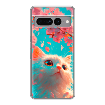 Силиконовый чехол на Google Pixel 7 Pro с принтом Красивый кот Силиконовый чехол на Google Pixel 7 Pro с принтом Красивый кот