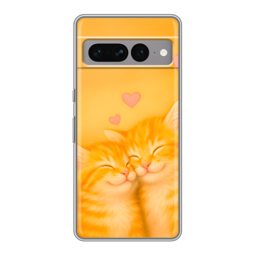 Силиконовый чехол на Google Pixel 7 Pro с принтом Милые котята Силиконовый чехол на Google Pixel 7 Pro с принтом Милые котята