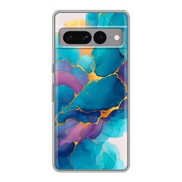 Силиконовый чехол на Google Pixel 7 Pro с принтом Мрамор блестки Силиконовый чехол на Google Pixel 7 Pro с принтом Мрамор блестки