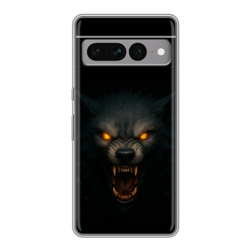 Силиконовый чехол на Google Pixel 7 Pro с принтом Волк Силиконовый чехол на Google Pixel 7 Pro с принтом Волк