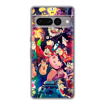 Силиконовый чехол на Google Pixel 7 Pro с принтом Gravity Falls Гравити Фолз Силиконовый чехол на Google Pixel 7 Pro с принтом Gravity Falls Гравити Фолз