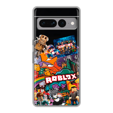 Силиконовый чехол на Google Pixel 7 Pro с принтом Roblox Роблокс Силиконовый чехол на Google Pixel 7 Pro с принтом Roblox Роблокс