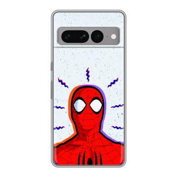 Силиконовый чехол на Google Pixel 7 Pro с принтом Spiderman Человек паук Силиконовый чехол на Google Pixel 7 Pro с принтом Spiderman Человек паук