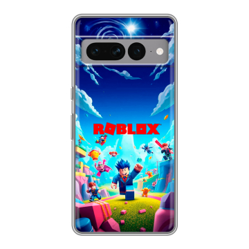 Силиконовый чехол на Google Pixel 7 Pro с принтом Roblox Роблокс Силиконовый чехол на Google Pixel 7 Pro с принтом Roblox Роблокс