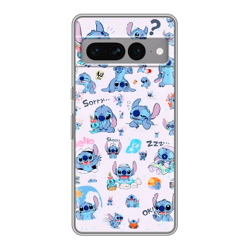 Силиконовый чехол на Google Pixel 7 Pro с принтом Лило и Стич Силиконовый чехол на Google Pixel 7 Pro с принтом Лило и Стич