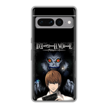 Силиконовый чехол на Google Pixel 7 Pro с принтом Death note Тетрадь смерти Силиконовый чехол на Google Pixel 7 Pro с принтом Death note Тетрадь смерти