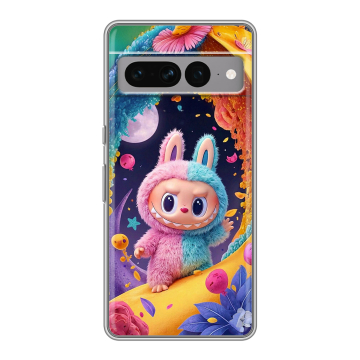 Силиконовый чехол на Google Pixel 7 Pro с принтом Labubu Лабубу Силиконовый чехол на Google Pixel 7 Pro с принтом Labubu Лабубу