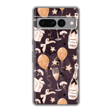 Силиконовый чехол на Google Pixel 7 Pro с принтом Новый год Силиконовый чехол на Google Pixel 7 Pro с принтом Новый год
