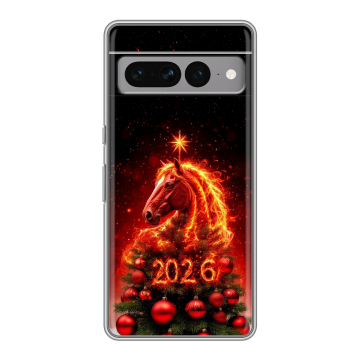 Силиконовый чехол на Google Pixel 7 Pro с принтом Новый год Силиконовый чехол на Google Pixel 7 Pro с принтом Новый год