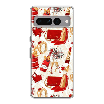 Силиконовый чехол на Google Pixel 7 Pro с принтом Новый год Силиконовый чехол на Google Pixel 7 Pro с принтом Новый год
