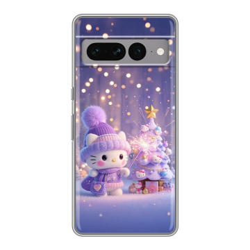 Силиконовый чехол на Google Pixel 7 Pro с принтом Новый год Силиконовый чехол на Google Pixel 7 Pro с принтом Новый год