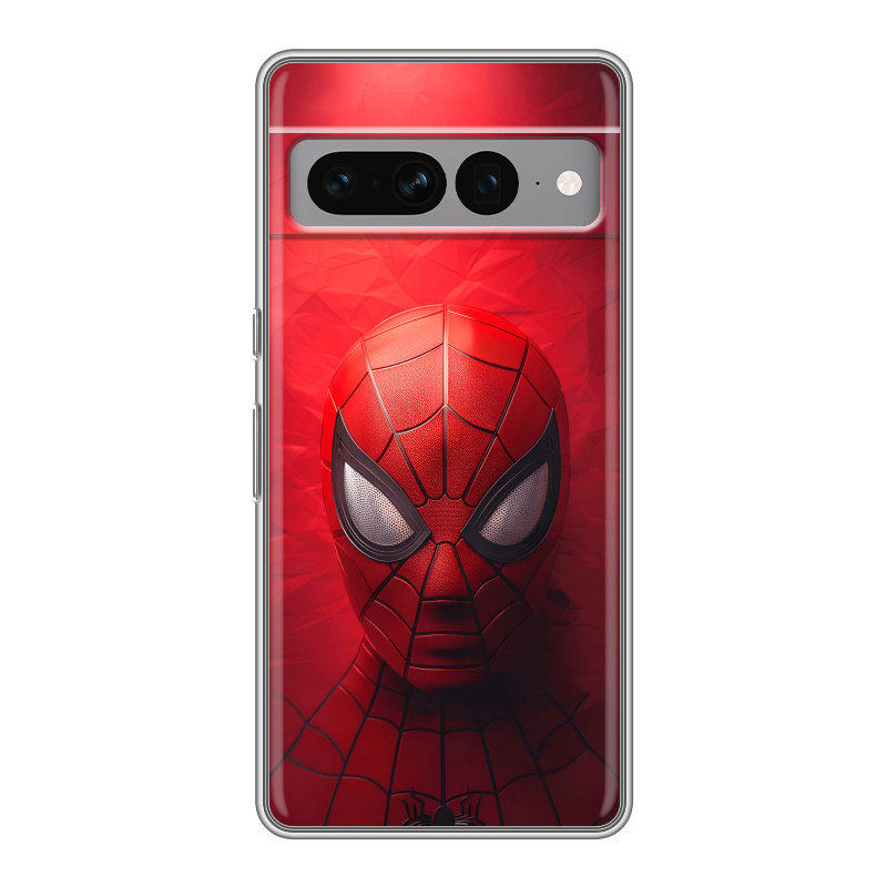 Силиконовый чехол на Google Pixel 7 Pro с принтом Spiderman Человек паук Силиконовый чехол на Google Pixel 7 Pro с принтом Spiderman Человек паук