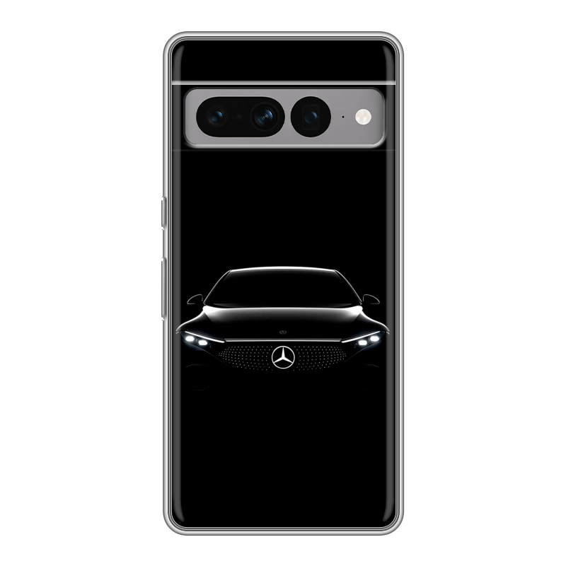 Силиконовый чехол на Google Pixel 7 Pro с принтом Mercedes Мерседес Силиконовый чехол на Google Pixel 7 Pro с принтом Mercedes Мерседес