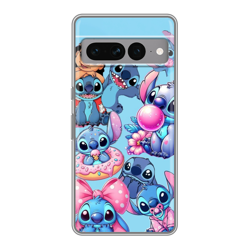 Силиконовый чехол на Google Pixel 7 Pro с принтом Лило и Стич Силиконовый чехол на Google Pixel 7 Pro с принтом Лило и Стич