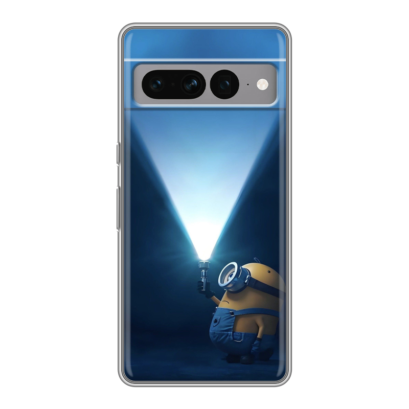 Силиконовый чехол на Google Pixel 7 Pro с принтом Миньоны Силиконовый чехол на Google Pixel 7 Pro с принтом Миньоны