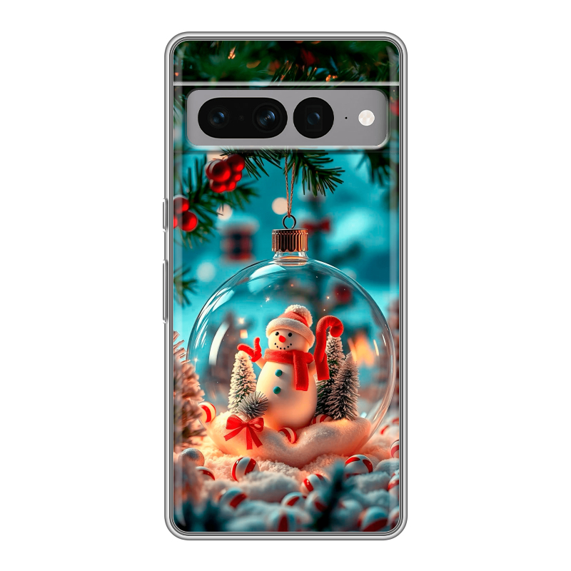 Силиконовый чехол на Google Pixel 7 Pro с принтом Новый год Силиконовый чехол на Google Pixel 7 Pro с принтом Новый год