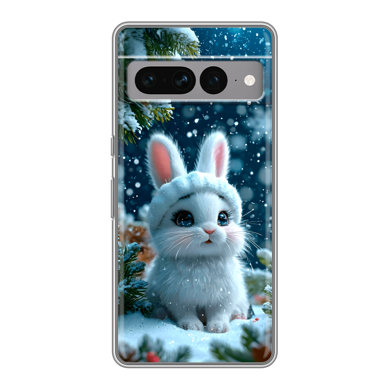 Силиконовый противоударный чехол на Google Pixel 7 Pro с принтом Новый год Силиконовый противоударный чехол на Google Pixel 7 Pro с принтом Новый год