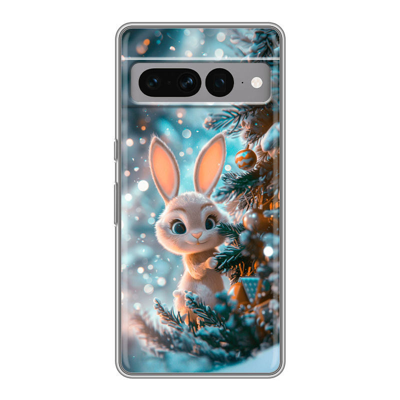 Силиконовый чехол на Google Pixel 7 Pro с принтом Новый год Силиконовый чехол на Google Pixel 7 Pro с принтом Новый год