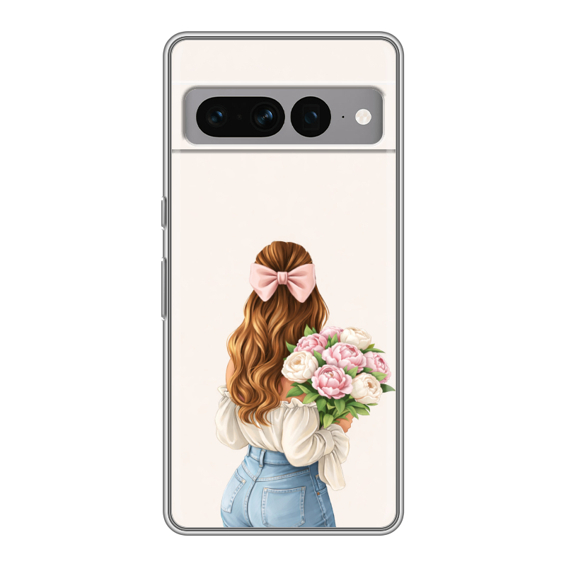Силиконовый чехол на Google Pixel 7 Pro с принтом женский Силиконовый чехол на Google Pixel 7 Pro с принтом женский