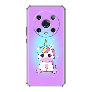 Силиконовый чехол на Huawei Honor Magic 4 Pro с принтом Единорог Силиконовый чехол на Huawei Honor Magic 4 Pro с принтом Единорог