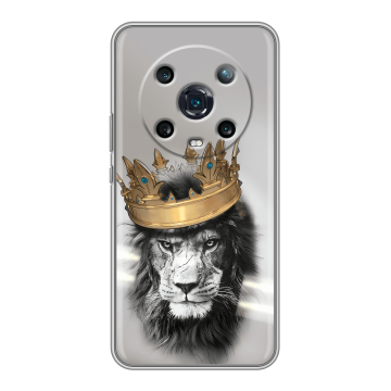 Силиконовый чехол на Huawei Honor Magic 4 Pro с принтом Лев с короной Силиконовый чехол на Huawei Honor Magic 4 Pro с принтом Лев с короной