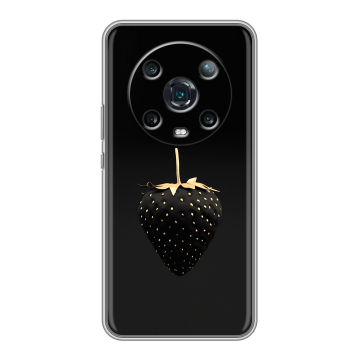 Силиконовый чехол на Huawei Honor Magic 4 Pro с принтом Черная клубника Силиконовый чехол на Huawei Honor Magic 4 Pro с принтом Черная клубника