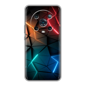 Силиконовый чехол на Huawei Honor Magic 4 Pro с принтом Абстракция неон Силиконовый чехол на Huawei Honor Magic 4 Pro с принтом Абстракция неон