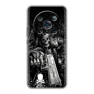 Силиконовый чехол на Huawei Honor Magic 4 Pro с принтом Скелет Силиконовый чехол на Huawei Honor Magic 4 Pro с принтом Скелет
