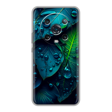 Силиконовый чехол на Huawei Honor Magic 4 Pro с принтом Листья Силиконовый чехол на Huawei Honor Magic 4 Pro с принтом Листья