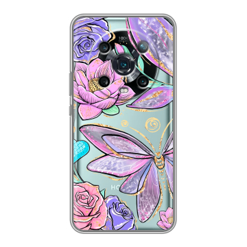 Силиконовый чехол на Huawei Honor Magic 4 Pro с принтом Бабочки и цветы Силиконовый чехол на Huawei Honor Magic 4 Pro с принтом Бабочки и цветы