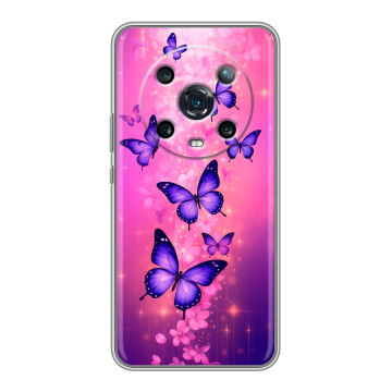 Силиконовый чехол на Huawei Honor Magic 4 Pro с принтом Бабочки