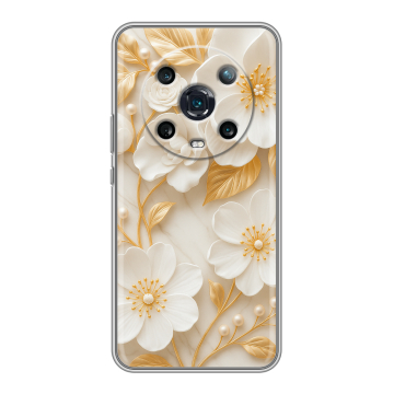 Силиконовый чехол на Huawei Honor Magic 4 Pro с принтом Цветы