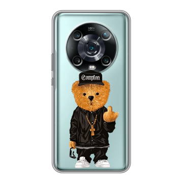 Силиконовый чехол на Huawei Honor Magic 4 Pro с принтом Мишка Силиконовый чехол на Huawei Honor Magic 4 Pro с принтом Мишка