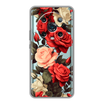 Силиконовый чехол на Huawei Honor Magic 4 Pro с принтом Розы Силиконовый чехол на Huawei Honor Magic 4 Pro с принтом Розы