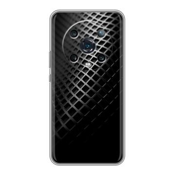 Силиконовый чехол на Huawei Honor Magic 4 Pro с принтом Текстура металла