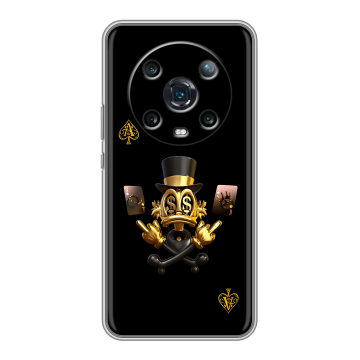 Силиконовый чехол на Huawei Honor Magic 4 Pro с принтом Золотой скрудж макдак Силиконовый чехол на Huawei Honor Magic 4 Pro с принтом Золотой скрудж макдак
