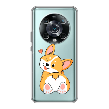 Силиконовый чехол на Huawei Honor Magic 4 Pro с принтом Корги Силиконовый чехол на Huawei Honor Magic 4 Pro с принтом Корги
