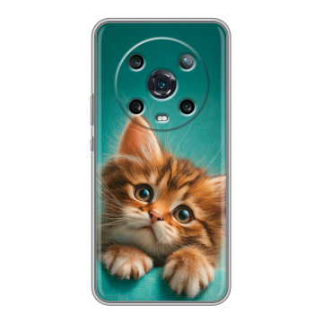 Силиконовый чехол на Huawei Honor Magic 4 Pro с принтом котенок
