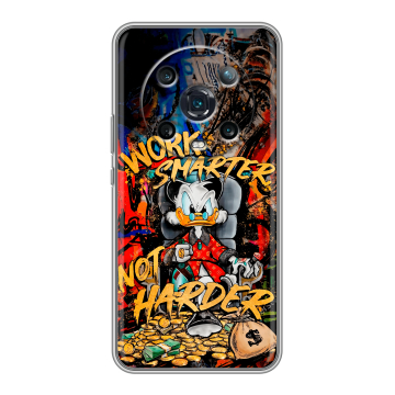 Силиконовый чехол на Huawei Honor Magic 4 Pro с принтом Дональд Дак Деньги