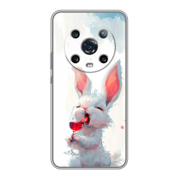 Силиконовый чехол на Huawei Honor Magic 4 Pro с принтом кролик зайчик Силиконовый чехол на Huawei Honor Magic 4 Pro с принтом кролик зайчик