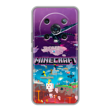Силиконовый чехол на Huawei Honor Magic 4 Pro с принтом Майнкрафт Minecraft Силиконовый чехол на Huawei Honor Magic 4 Pro с принтом Майнкрафт Minecraft