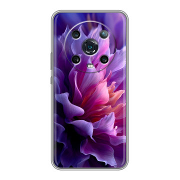Силиконовый чехол на Huawei Honor Magic 4 Pro с принтом женский цветы