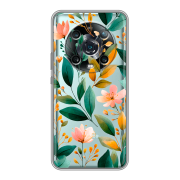 Силиконовый чехол на Huawei Honor Magic 4 Pro с принтом Цветы паттерн