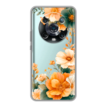Силиконовый чехол на Huawei Honor Magic 4 Pro с принтом Цветы принт
