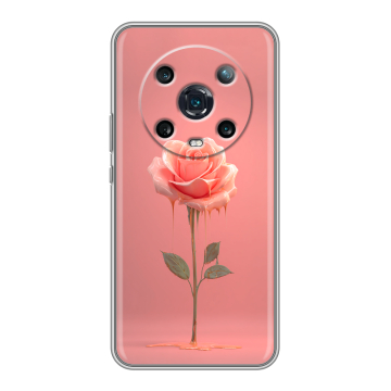 Силиконовый чехол на Huawei Honor Magic 4 Pro с принтом Розовая роза