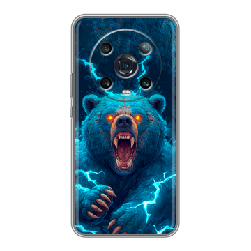 Силиконовый чехол на Huawei Honor Magic 4 Pro с принтом Медведь