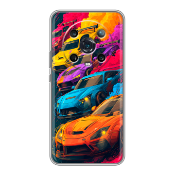 Силиконовый чехол на Huawei Honor Magic 4 Pro с принтом Тачки